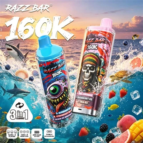 Razz Bar 160K: Apèsi sou Amelyorasyon endistri E-sigarèt - Chanjman nan Kapas...