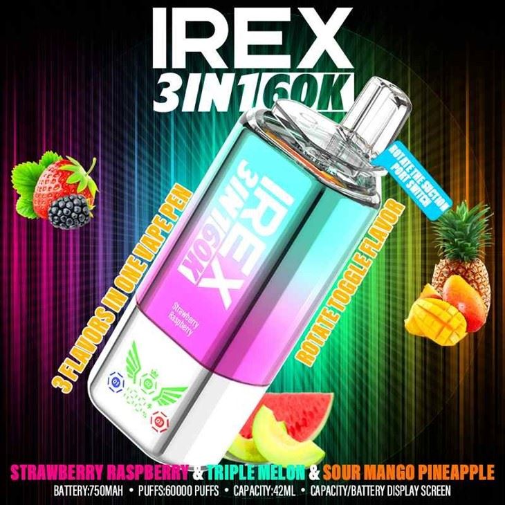 Strawberry raspberry & Triple melon & Sour mango pineapple_IREX 3in1 60000