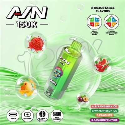 AIM AVN 150K PUFFS – Yon Nouvo Jenerasyon Sigarèt E-jetab dirab|60mL Gwo Kapa...