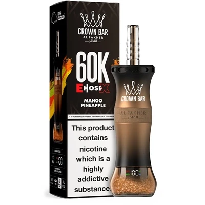 AL Fakher Crown Bar EHOSE X 60K: Chwa ki pi wo a pou gwo -sigarèt elektwonik ...