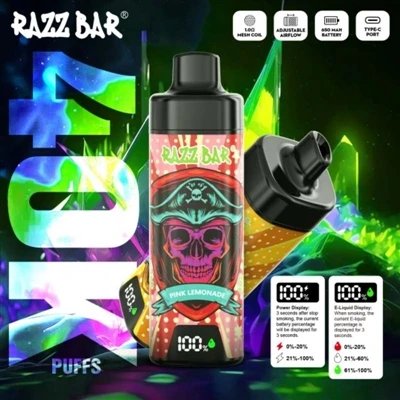Razz Bar 40K jetab E-sigarèt: Yon nouvo eksperyans ak gwo kapasite ak pèfòman...