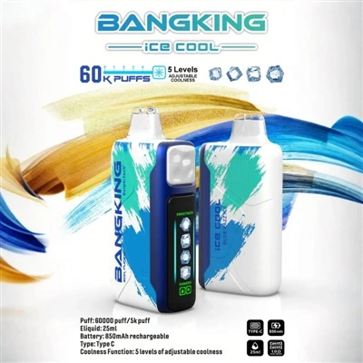 BANGKING ICE King COOL 60K: Eksplore yon nouvo eksperyans nan e-sigarèt jetab