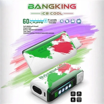 BANGKING ICE King COOL 60000: High -Evolisyon nan sigarèt E-jetab.