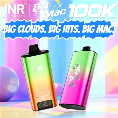 JNR Big Mac 100K - Redefini estanda durabilite pou sigarèt elektwonik -pouf j...