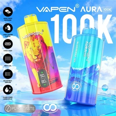 VAPEN AURA 100000: Lè sigarèt E-jetab yo antre nan epòk aparèy 'vrèman ki dir...