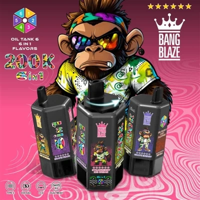 BANG BLAZE 200K 6in1: Yon baton nan men, sis gou pou chwazi nan, fimen jiskas...