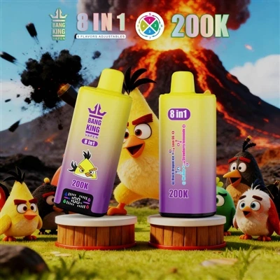 BANG KING VAPEN 8IN1 200K: Yon Nouvo Eksperyans E-sigarèt Pou Jèn Tendans