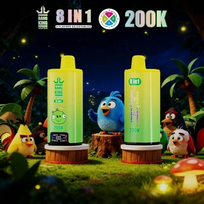 BANG KING VAPEN 8IN1 200000: Yon nouvo eksperyans sigarèt elektwonik alamòd p...
