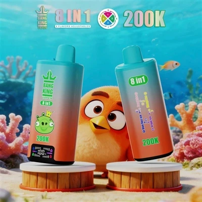 BANG KING VAPEN 200K 8IN1: Eksperyans ultim E-sigarèt la ak plizyè gou ak yon...