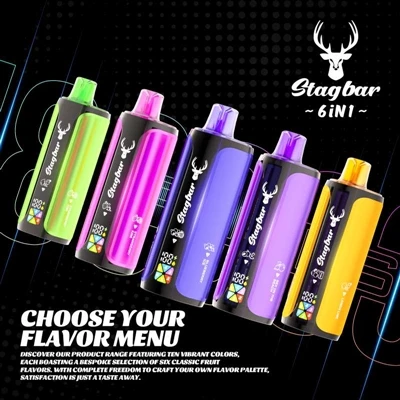 Stag Bar 6in1 180K: Yon E-sigarèt jetab ki konbine 'durabilite' ak 'versatilite'