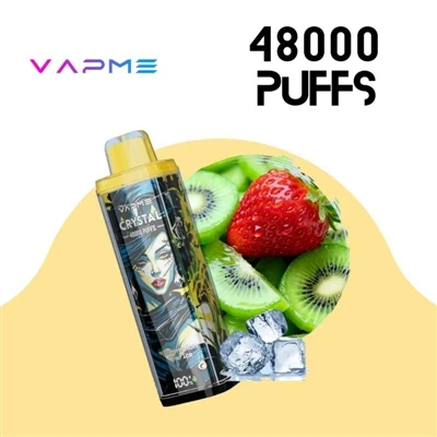 VAPME CRYSTAL 48000: Yon gwo -kapasite E-sigarèt jetab ki vrèman apwopriye po...