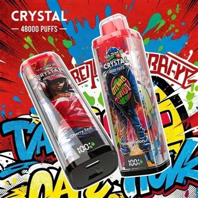 VAPME CRYSTAL 48000: Yon gwo -kapasite E-sigarèt jetab ki vrèman apwopriye po...