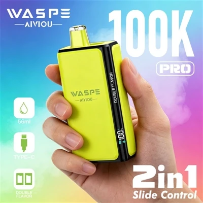 Waspe Double Flavour 100K Pro: Lè Vaping kòmanse di non pou 'annwi'