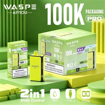 Waspe Double Flavor 100K Pro: Lè Vape jetab kòmanse di non pou 'annwi'
