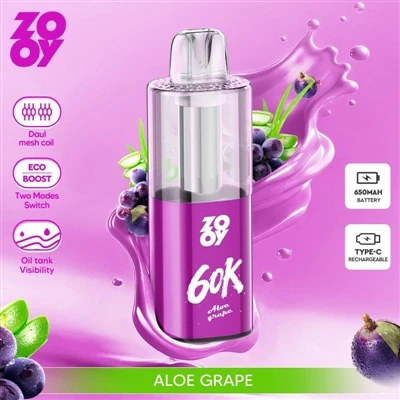 ZOOY Fizzy 60K: Gwo-Puff Vapes antre nan 'Epòk andirans' la.