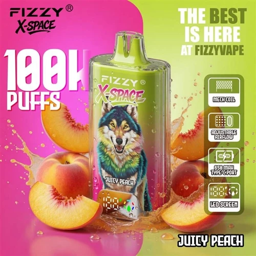Fizzy X Space 100K: Obsèvasyon sou tandans gwo -vape jetab kapasite