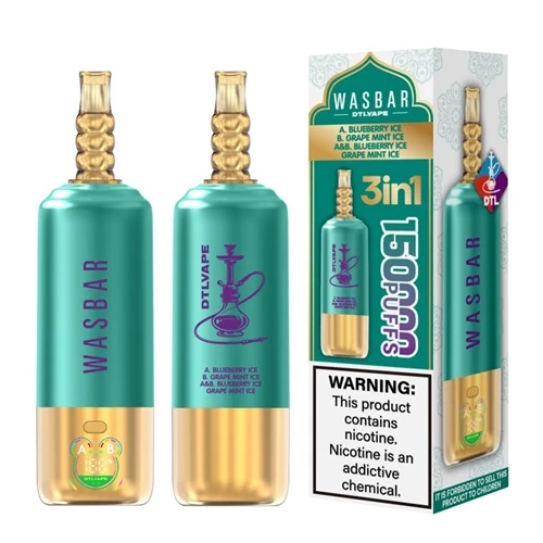 WASBAR DTL 3-nan-1 150K: Redefini Eksperyans Vape nan High-Puff-Count Shisha-...