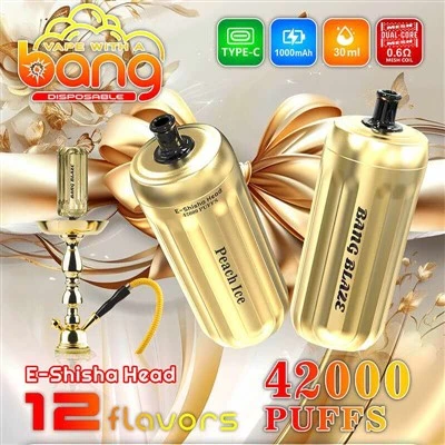 Bang Blaze e-shisha tèt 42000 souf