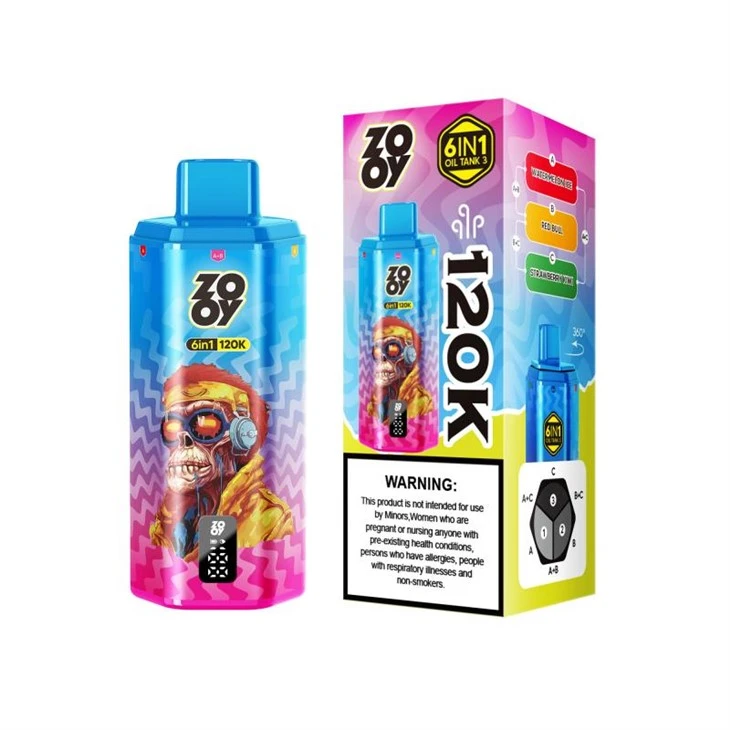 ZOOY VAPE 6 IN 1 120K PUFFS ZOOY VAPE 6 IN 1 120K PUFFS